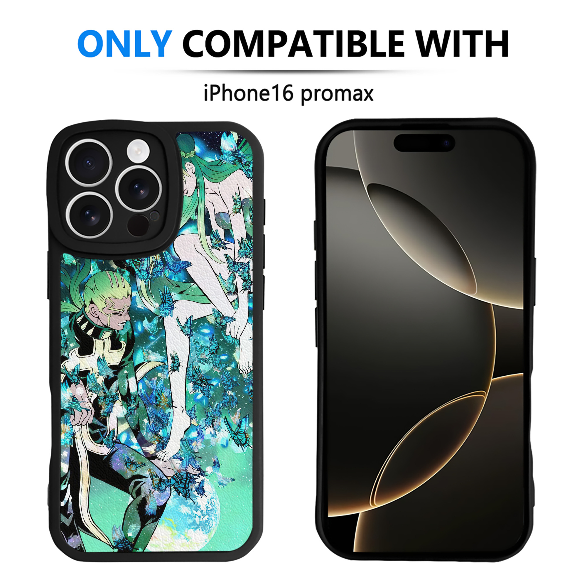 （画像用） ジョジョの奇妙な冒険 JoJo's Bizarre Adventure 【iPhone 16シリーズ対応】シリコンスマホケース（レザー調） 材質：シリコン